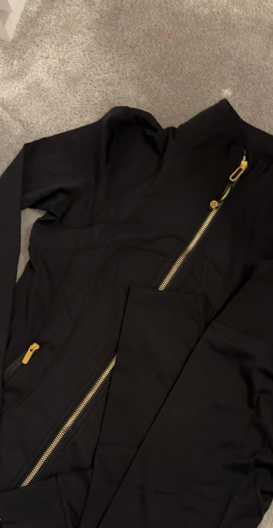 Women’s PRE ORDER define gold zipper jacket co-ord